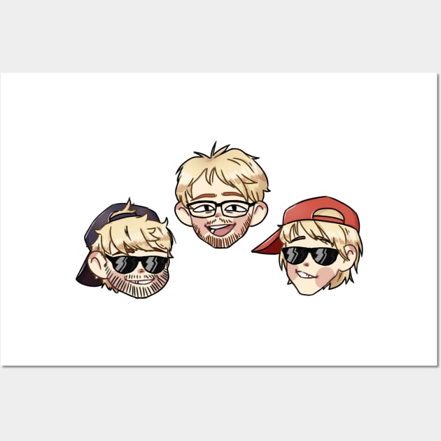 Blonde Boyz Wall Art by miooaoyamyam